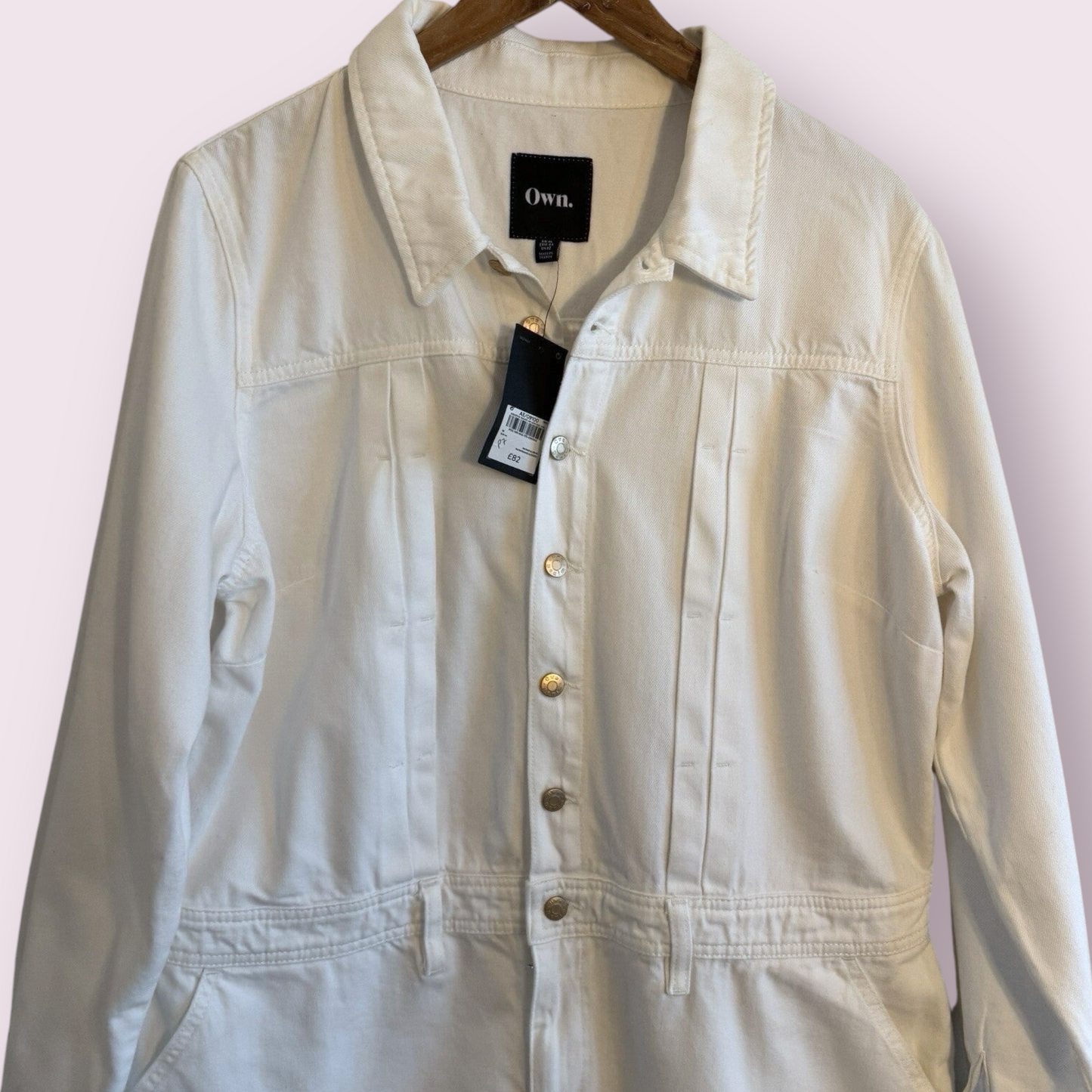 NEW Own (Next) White Size 16 UK Shirt Playsuit Denim RRP £82