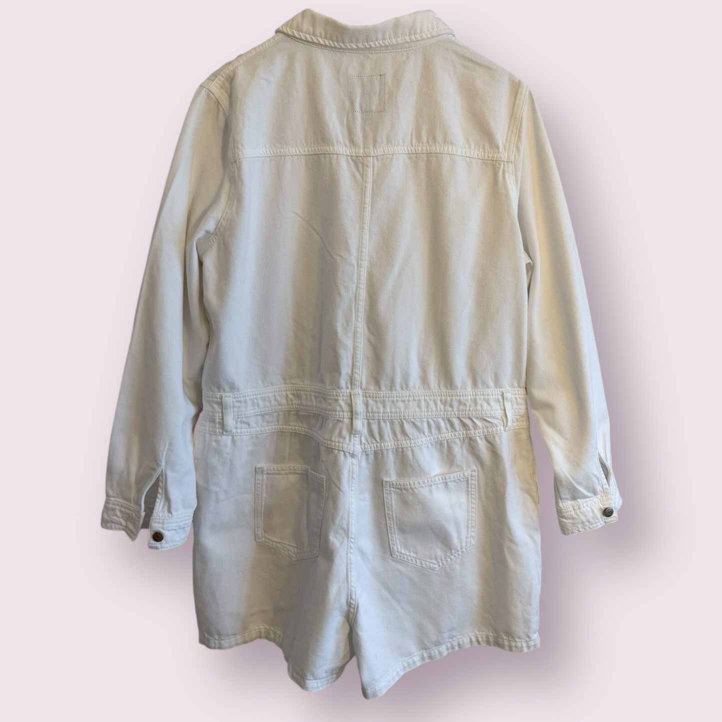 NEW Own (Next) White Size 16 UK Shirt Playsuit Denim RRP £82