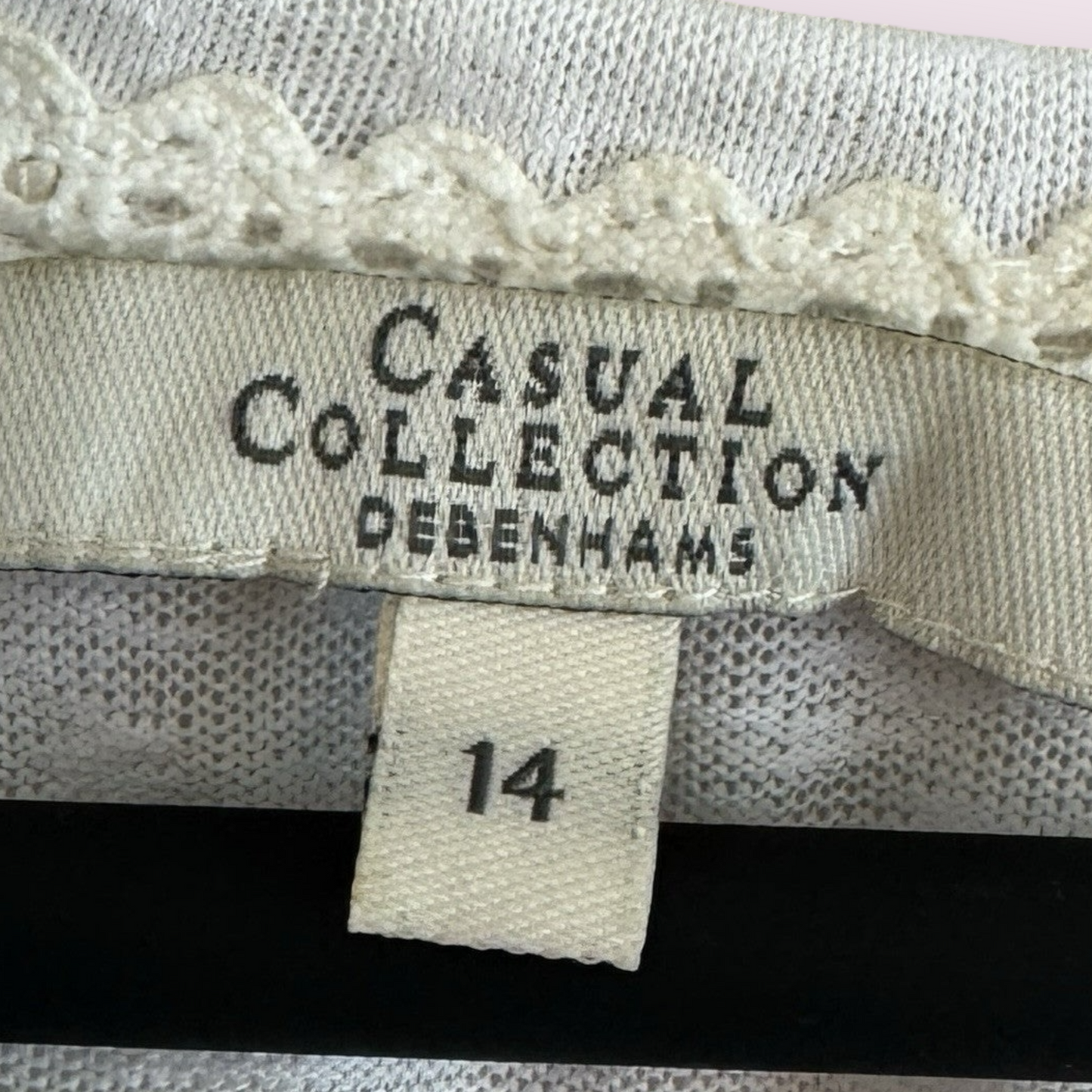 Debenhams Soft White Size 14 UK Short Sleeve Tie Front Shrug Bolero