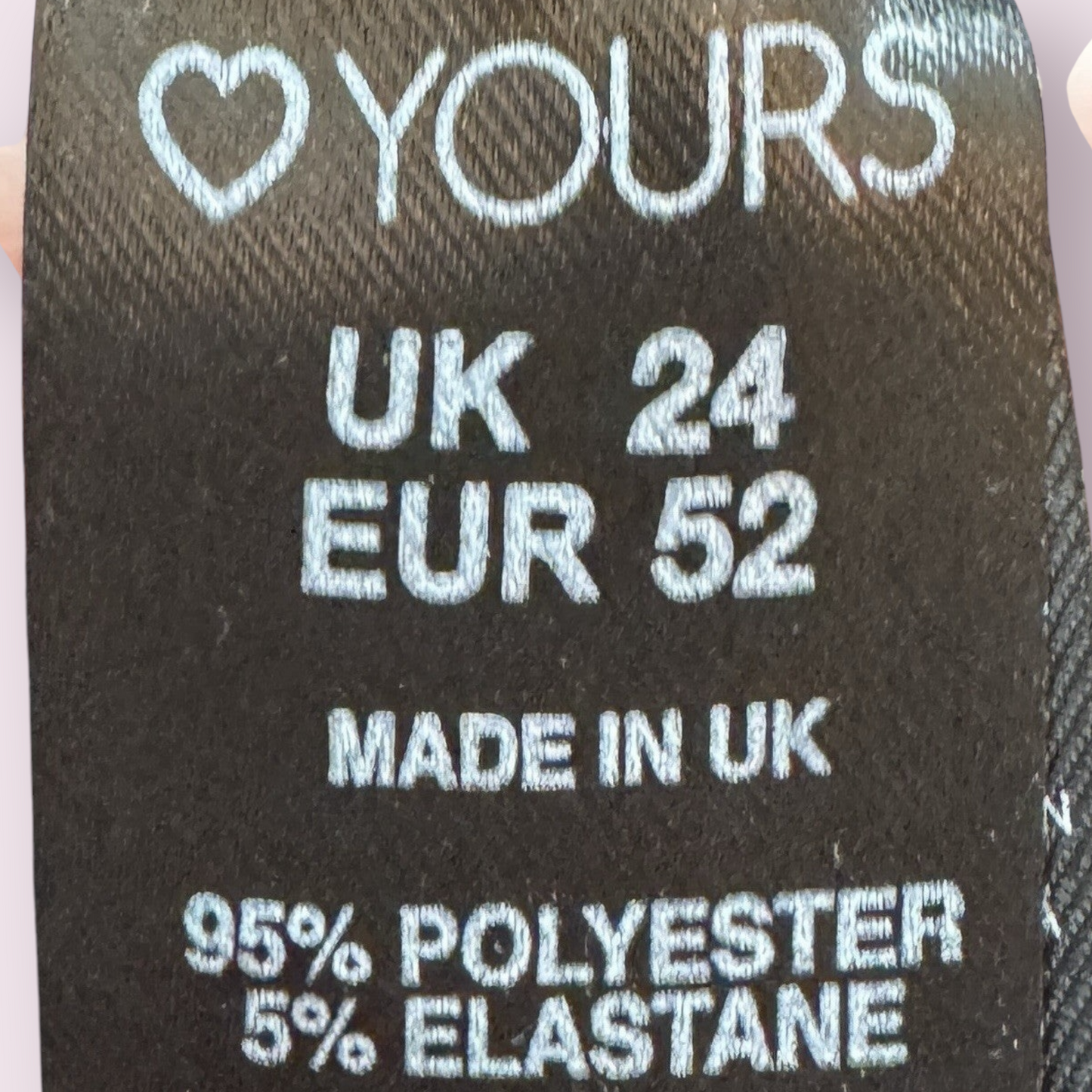Yours Black Faux Leather Size 24 UK Pull On Trousers Ankle Slits