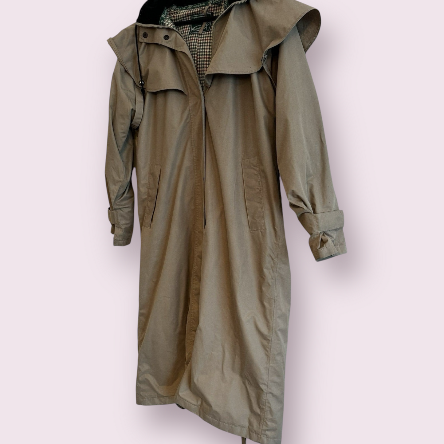 Country Estate Size 12 UK Field Hunting Riding Long Green Anorak