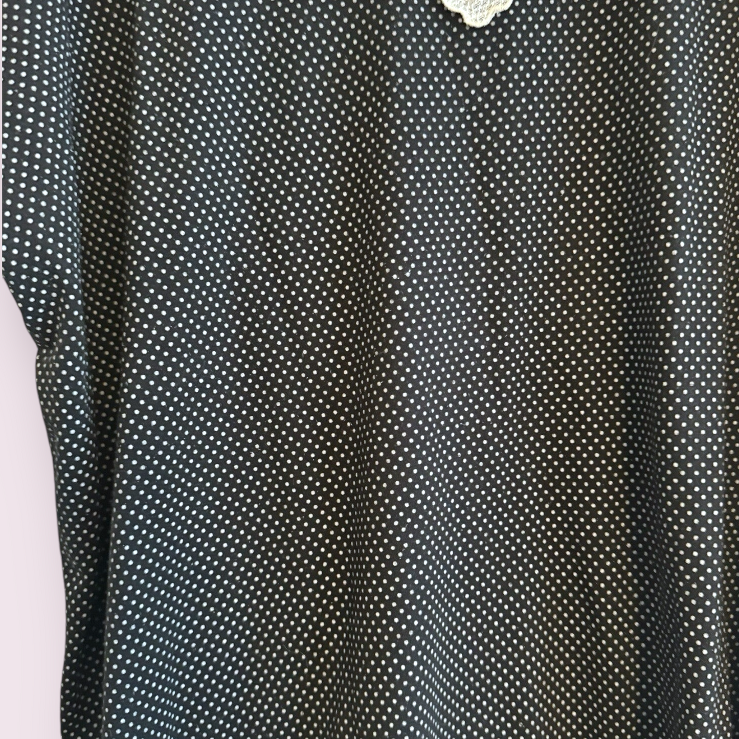 Agenda Size 22 UK Black Polka Dot Off The Shoulder Embroidered Neck Top