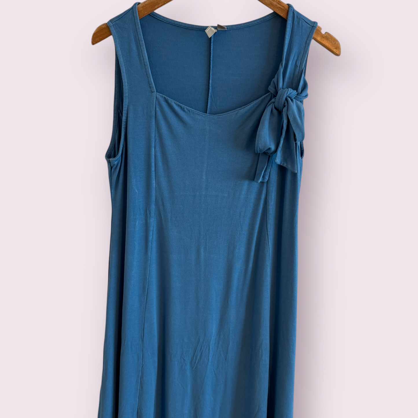 Asos Blue Stretch Size 16 UK Sleeveless Dress Spring Summer