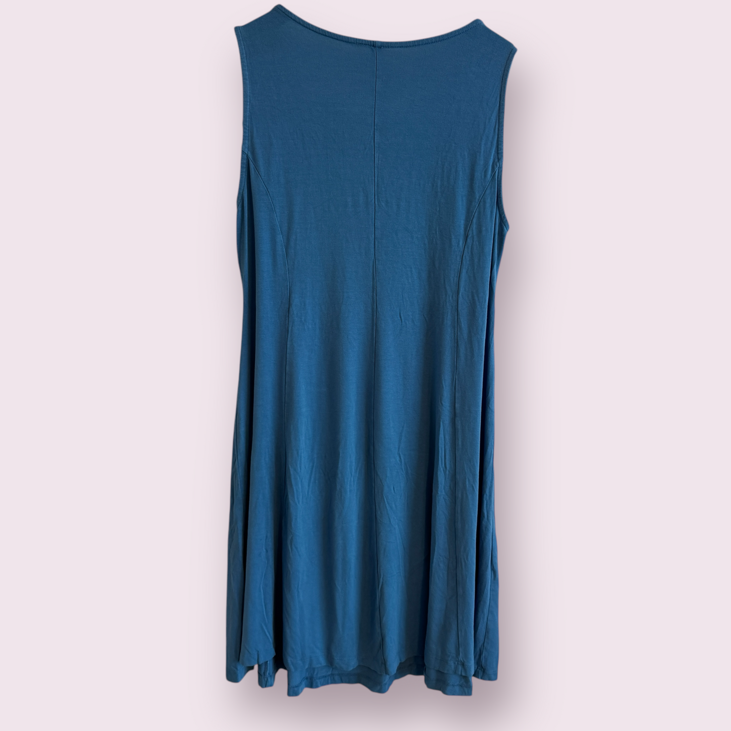Asos Blue Stretch Size 16 UK Sleeveless Dress Spring Summer