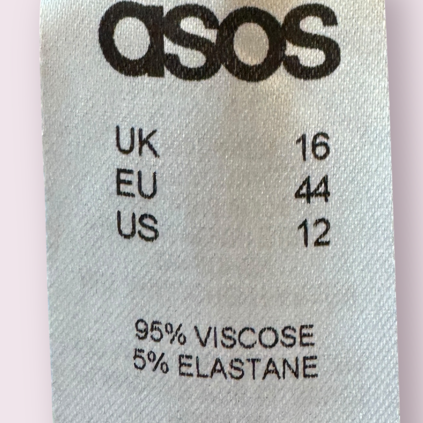 Asos Blue Stretch Size 16 UK Sleeveless Dress Spring Summer