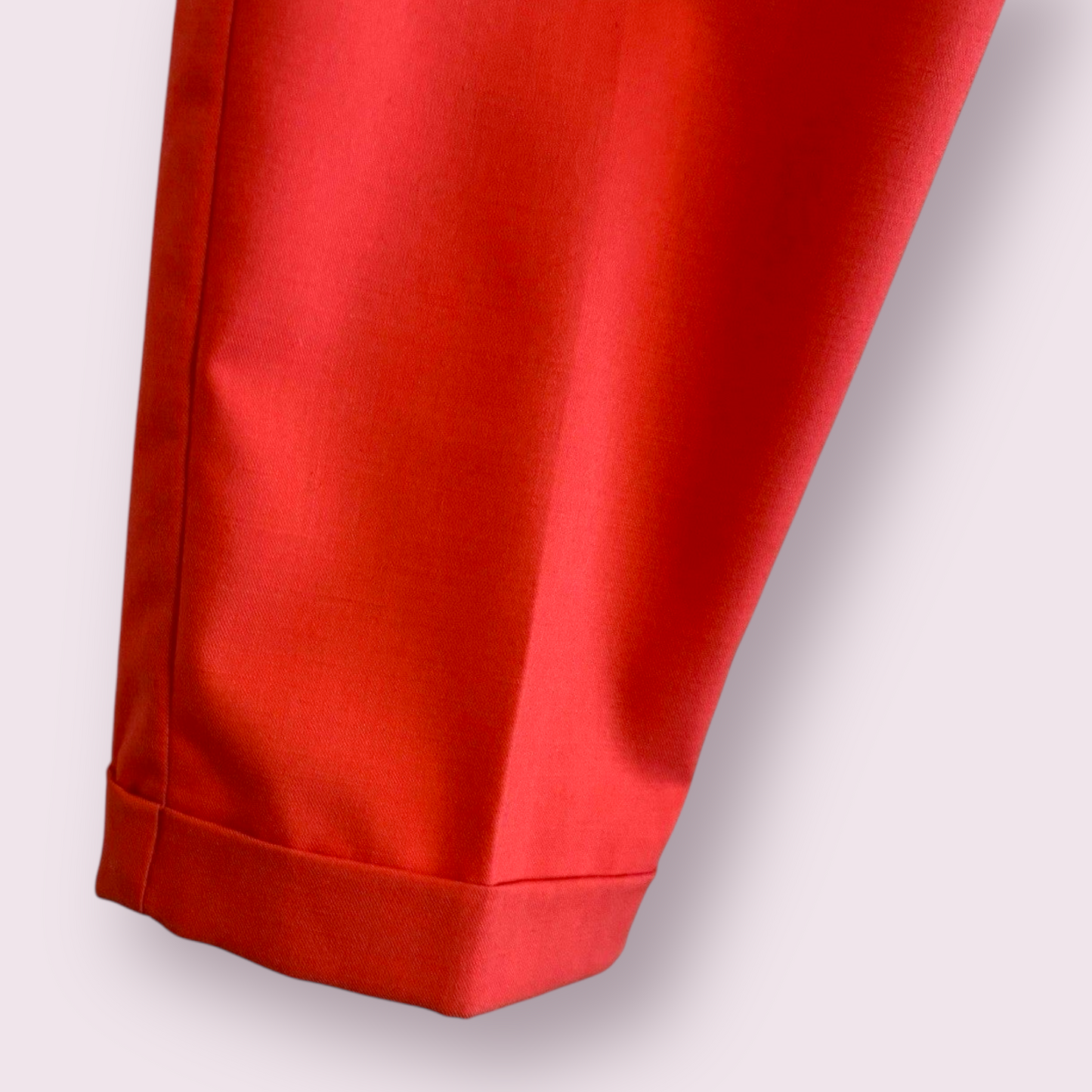 Next Size 10 UK Coral Pleated Front Turn Up Ankle Trousers