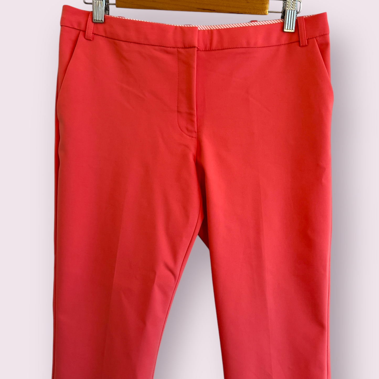 Next Coral Size 10 UK Slim Fit Tapered Trousers