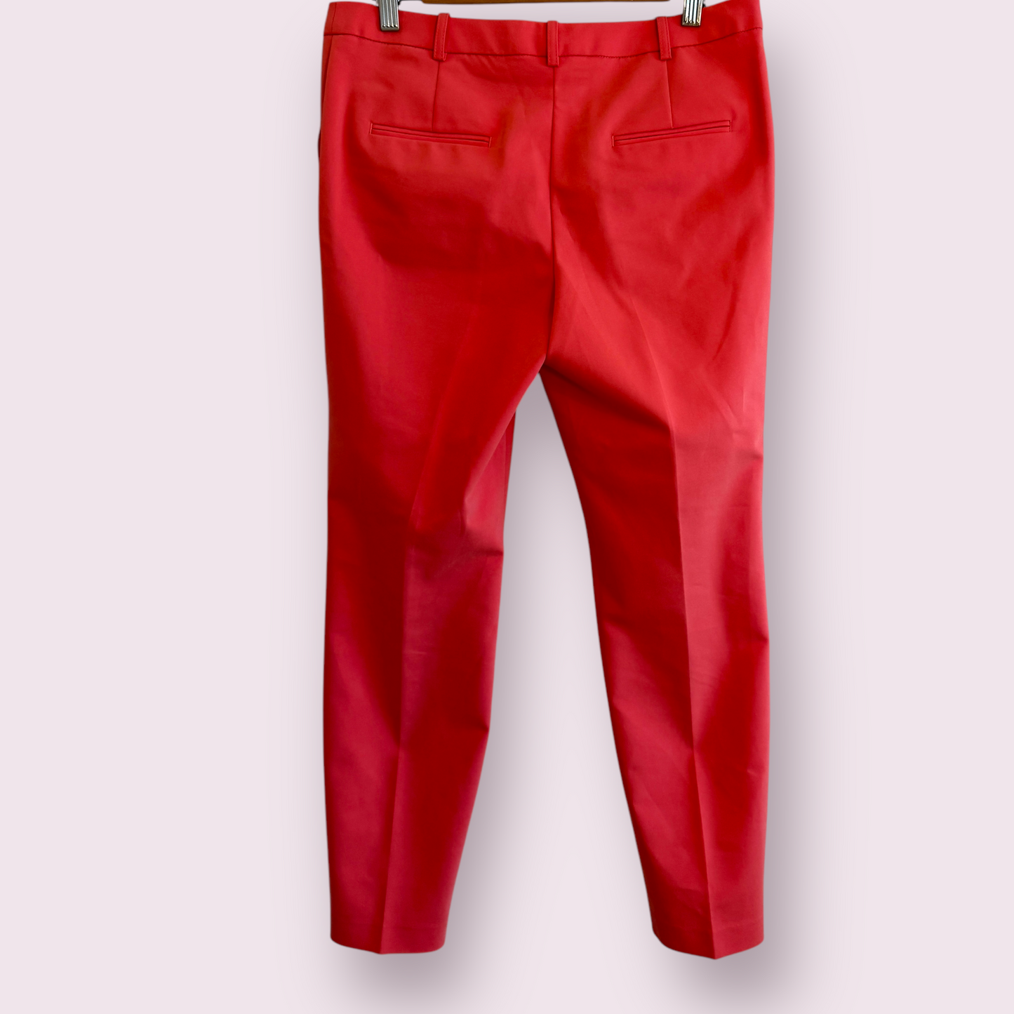 Next Coral Size 10 UK Slim Fit Tapered Trousers