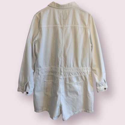 NEW Own (Next) White Size 16 UK Shirt Playsuit Denim RRP £82