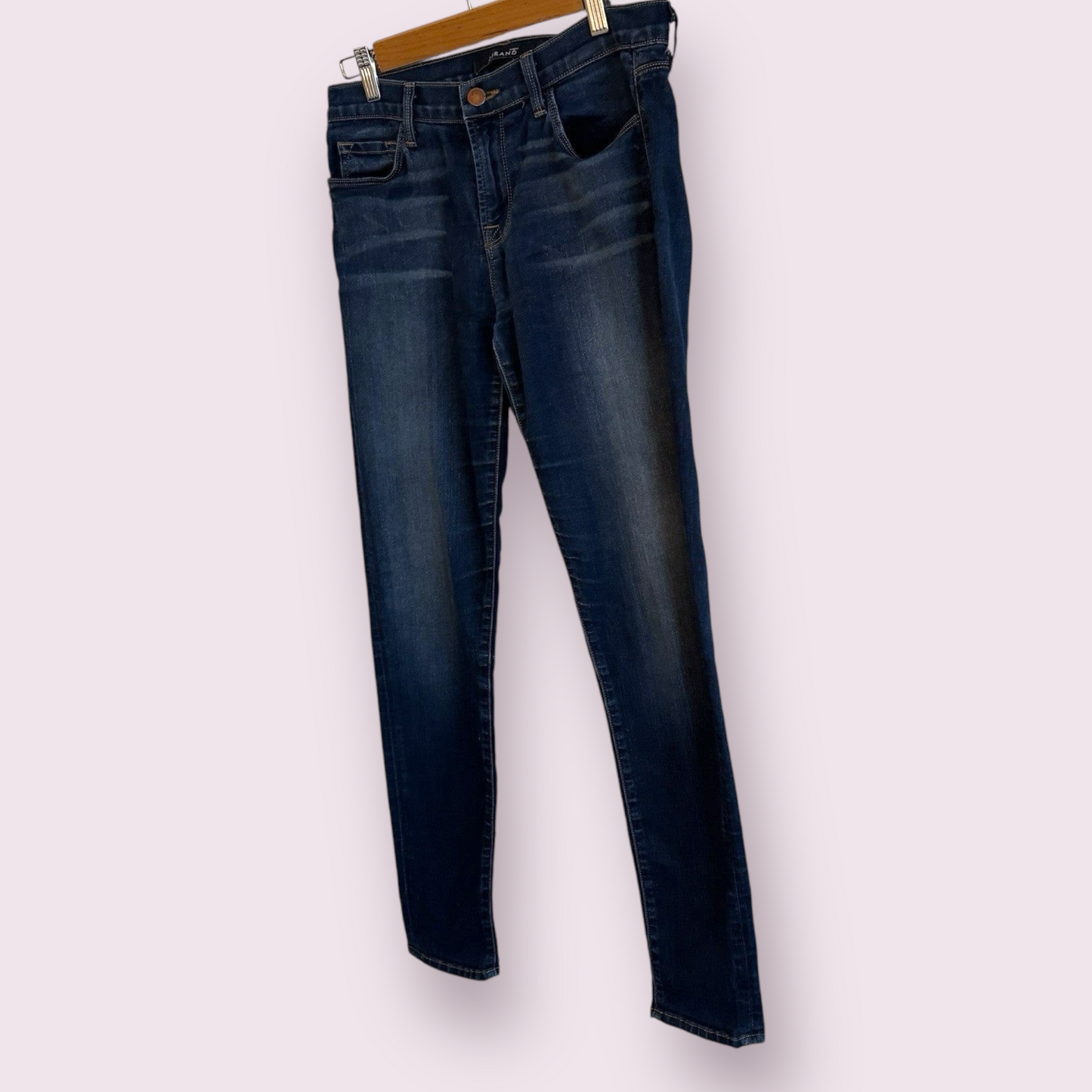 J Brand Dark Blue Denim Size 8-10 UK Skinny Leg Mid Rise Jeans ‘Atlantis’