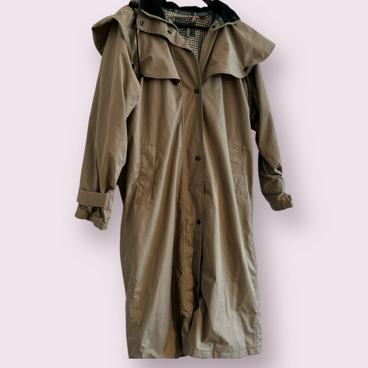 Country Estate Size 12 UK Field Hunting Riding Long Green Anorak