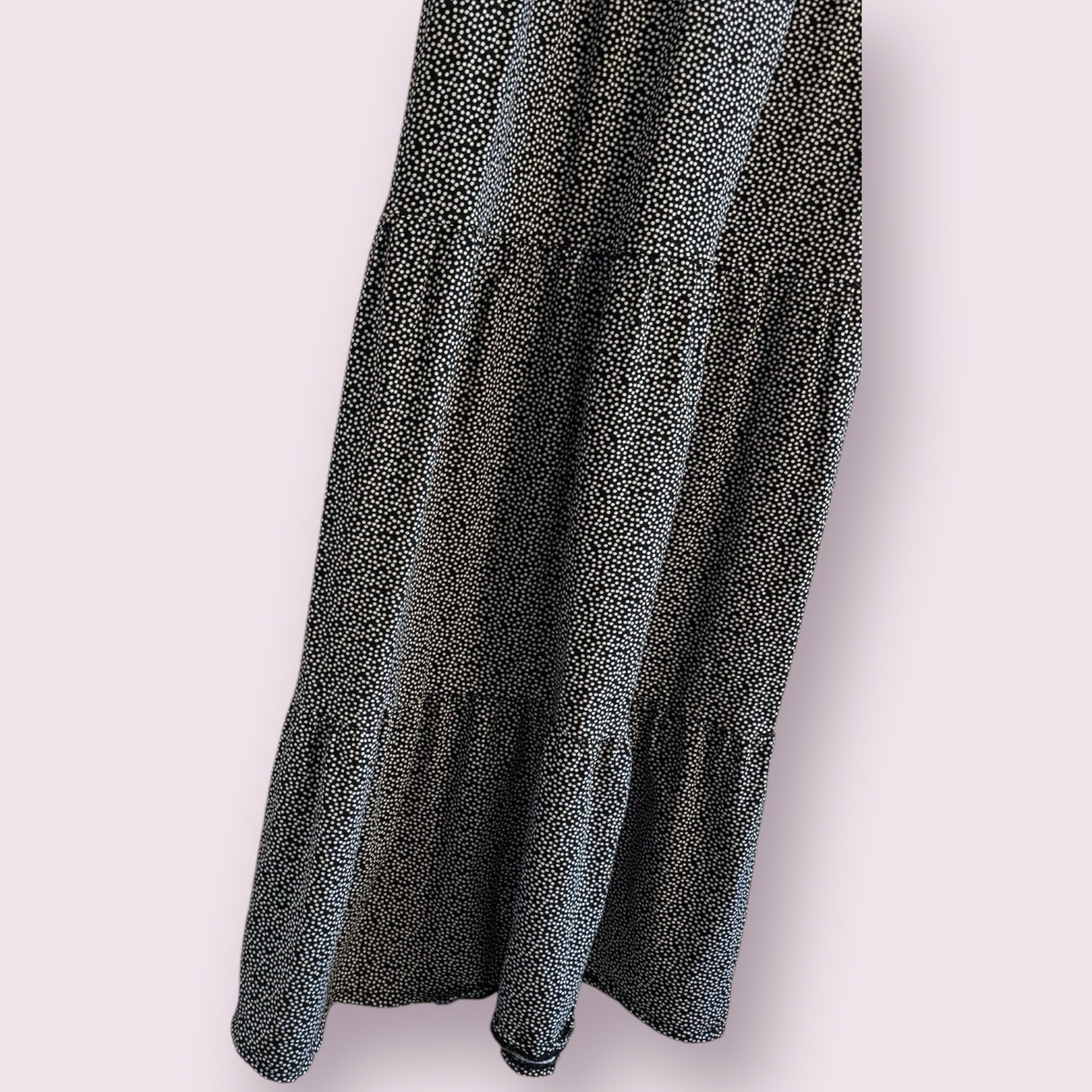 Friends Like These Black Size 16 UK Spotty Maxi Spring Summer Stretch Dress