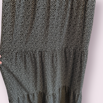 Friends Like These Black Size 16 UK Spotty Maxi Spring Summer Stretch Dress