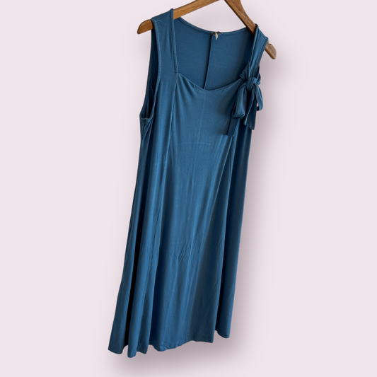 Asos Blue Stretch Size 16 UK Sleeveless Dress Spring Summer
