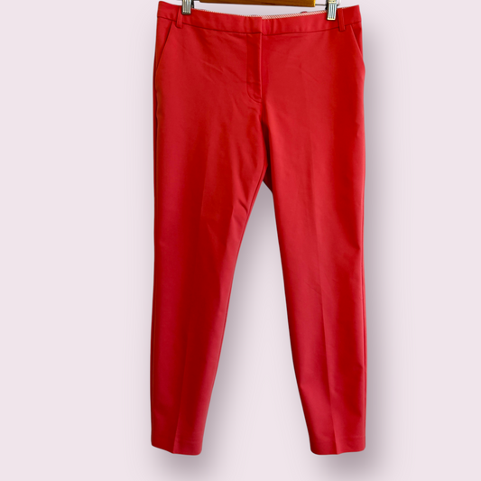 Next Coral Size 10 UK Slim Fit Tapered Trousers