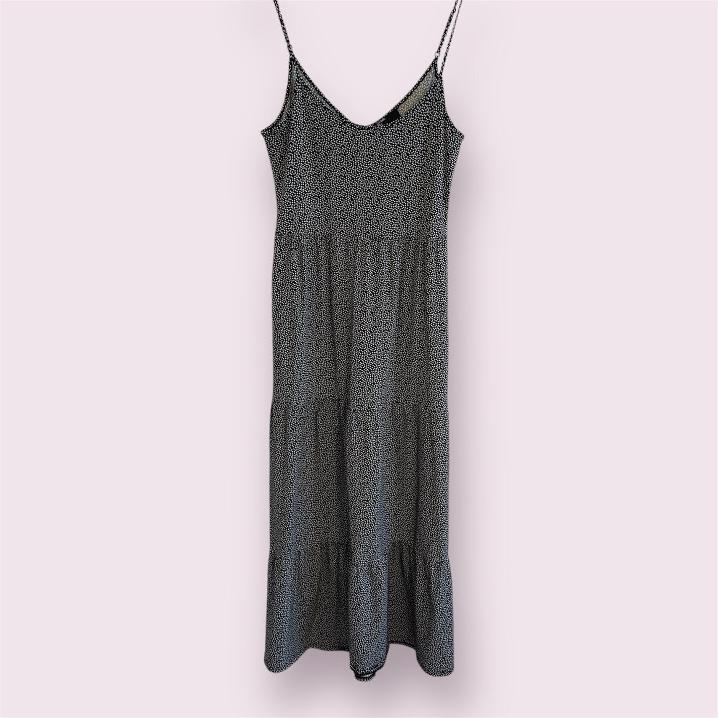 Friends Like These Black Size 16 UK Spotty Maxi Spring Summer Stretch Dress